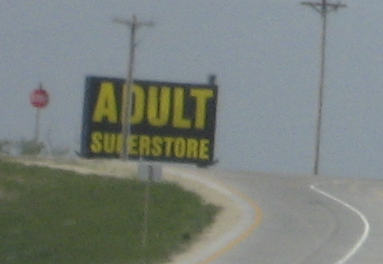 On the way to the Lion's Den porn shop